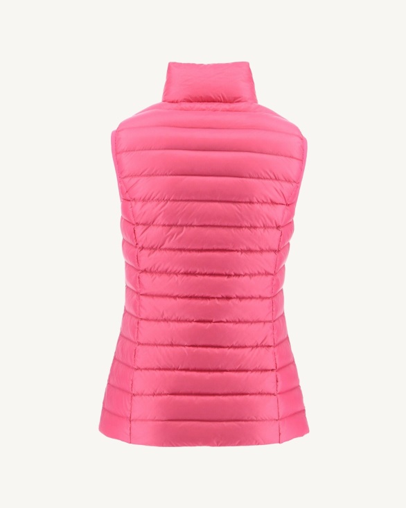Light Sleeveless Down Jacket Pink Seda Jott UK