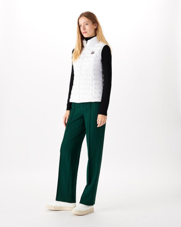 Light Sleeveless Down Jacket White Seda Jott UK