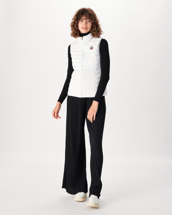 Light Sleeveless Down Jacket White Seda Jott UK