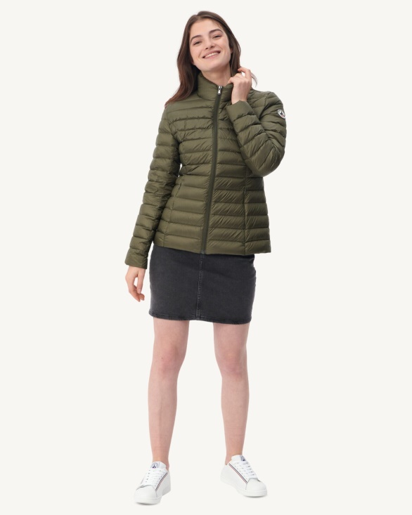 Jott UK Lightweight Down Jacket Army Cha
