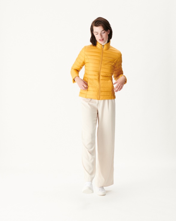 Lightweight Down Jacket Mustard Yellow Cha Jott UK