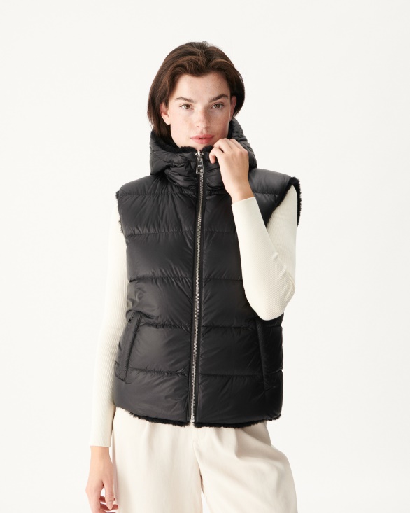 Reversible Black Down Jacket Daria Jott UK