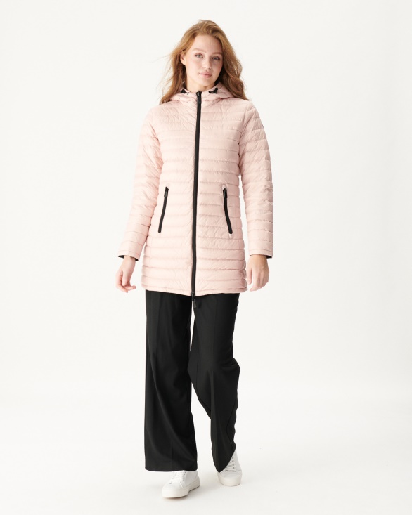 Jott UK Reversible Light Down Jacket Black/Light Pink Moscou