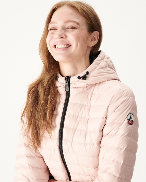 Jott UK Reversible Light Down Jacket Black/Light Pink Moscou