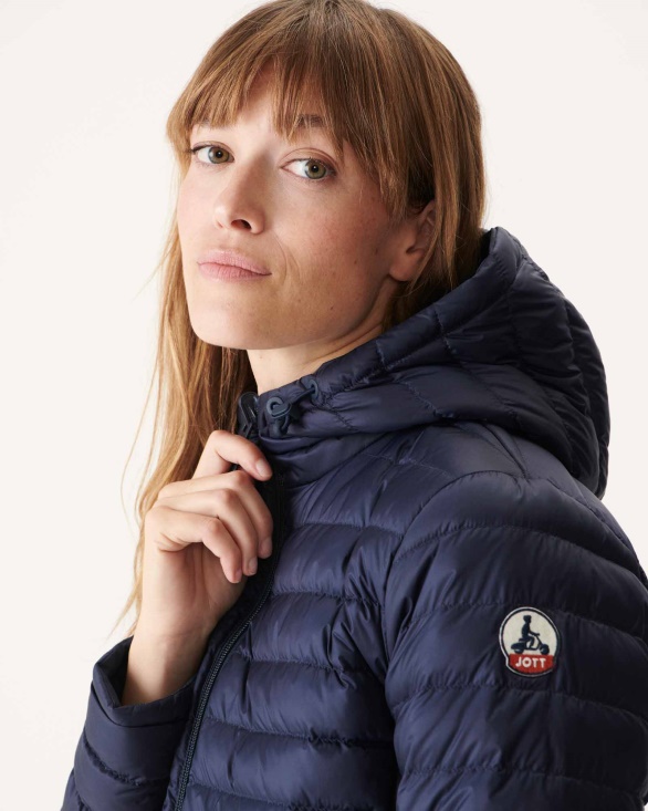 Reversible Light Down Jacket Navy Moscou Jott UK