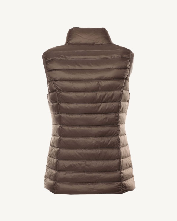 Light Sleeveless Down Jacket Jott UK Taupe Seda