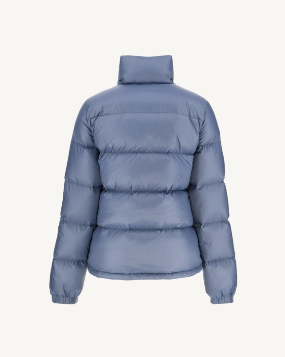 Jott UK Quilted Down Jacket Washed Blue Cardiff