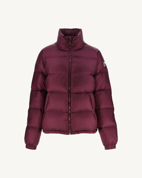 Quilted Down Jacket Aubergine Cardiff Jott UK