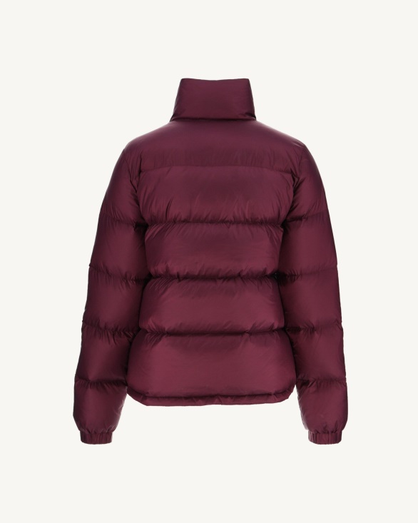Quilted Down Jacket Aubergine Cardiff Jott UK