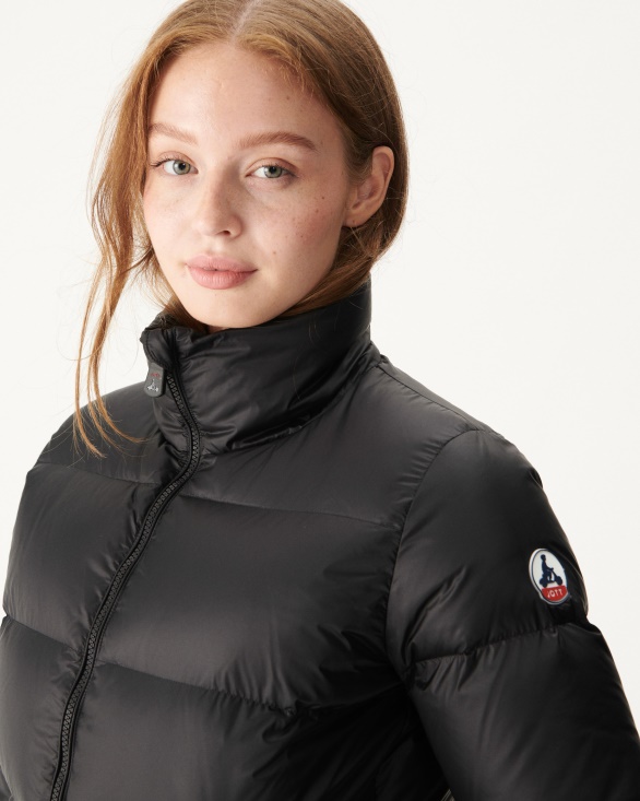 Jott UK Quilted Down Jacket Black Cardiff
