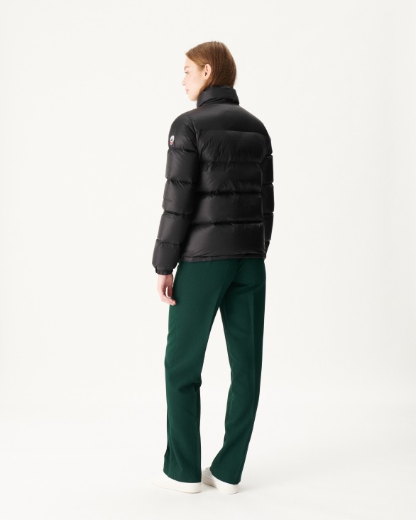Jott UK Quilted Down Jacket Black Cardiff