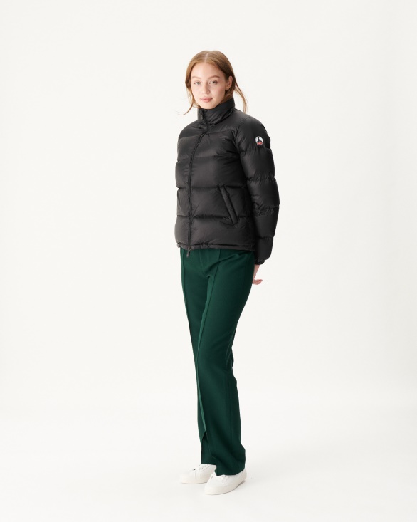 Jott UK Quilted Down Jacket Black Cardiff
