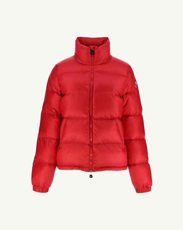 Jott UK Quilted Down Jacket Red Cardiff