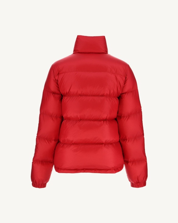 Jott UK Quilted Down Jacket Red Cardiff