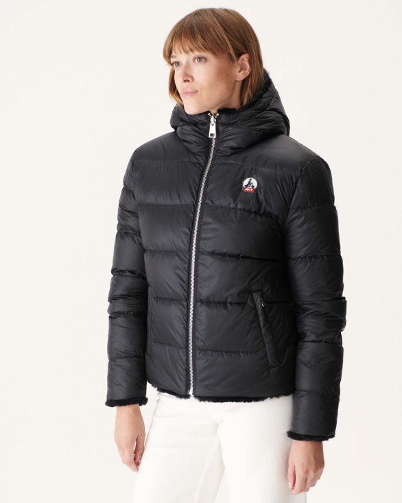 Jott UK Reversible Down Jacket Black Gala