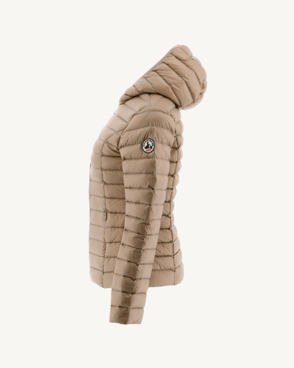Lightweight Hooded Down Jacket Jott UK Beige Cloe