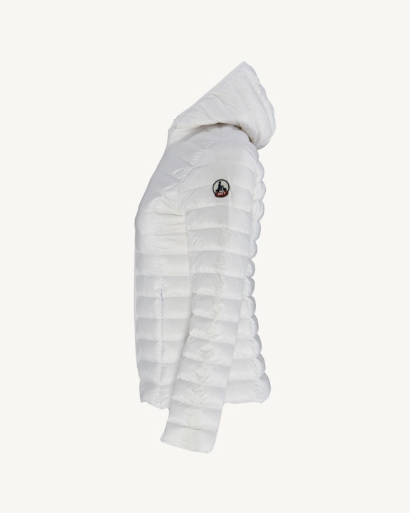 Lightweight Hooded Down Jacket White Cloe Jott UK