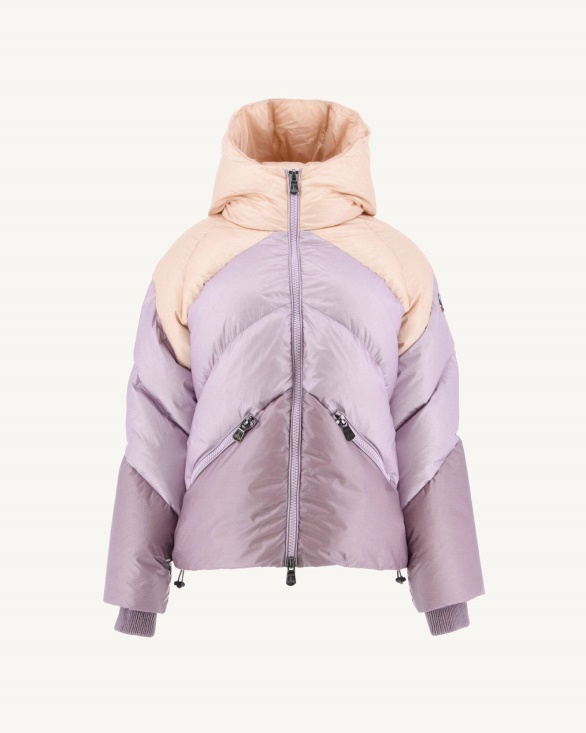 Jott UK Multi Lavender Hooded Puffer Jacket Stellar