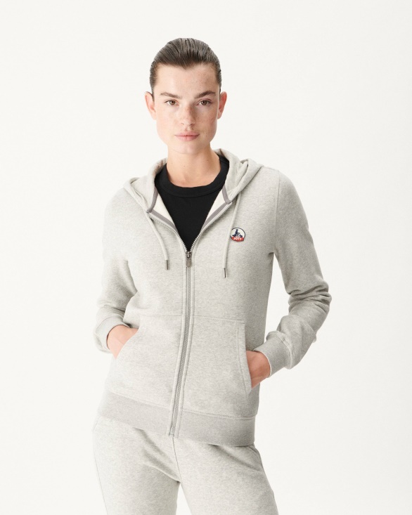 Melange Grey Oaxaca Hoodie Jott UK