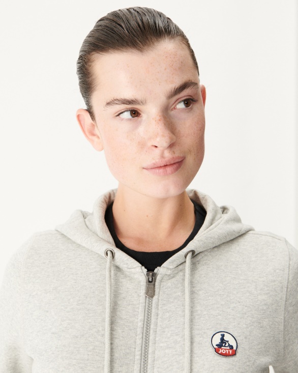 Melange Grey Oaxaca Hoodie Jott UK